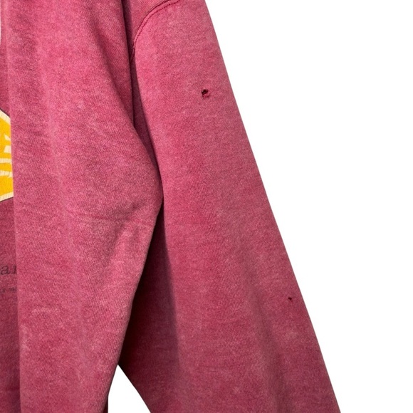 Vintage New Jersey Sunwashed Red Women’s Oversized Super Soft Sweatshirt Sz L - Picture 6 of 9